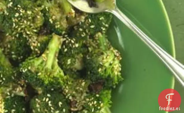 Brócoli Con Salsa De Ajo Y Frijoles Negros