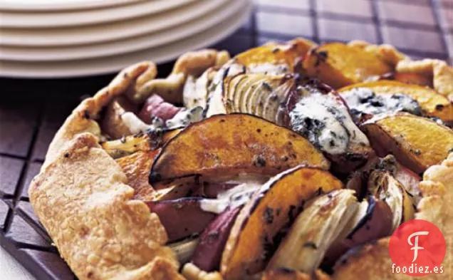 Galette de Calabaza, Manzana y Cebolla con Stilton