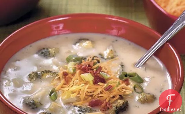 Sopa de Patatas y Brócoli al Horno