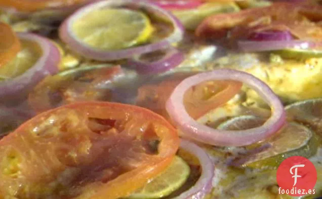 Mariscos a la Parrilla en Papel de aluminio