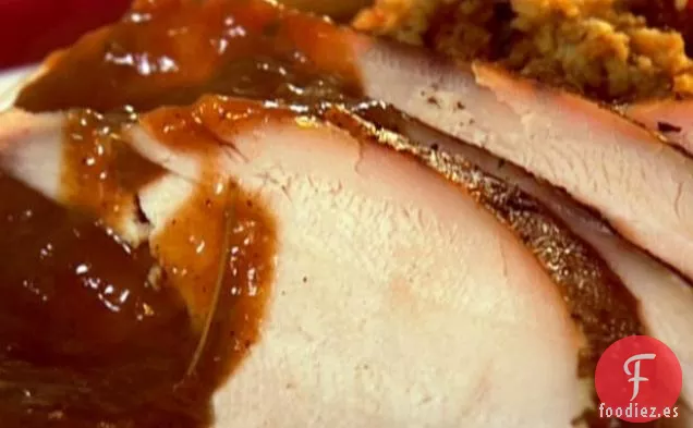 Pavo ahumado con Salsa de barbacoa