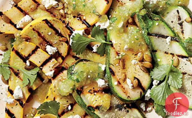 Calabaza a la Parrilla y Salsa Verde