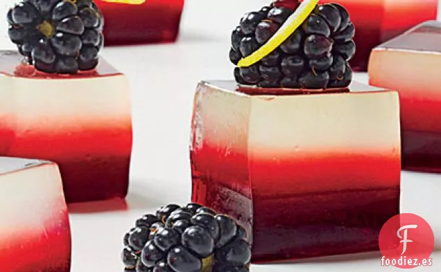Gelés de Vodka y Mora a Limón