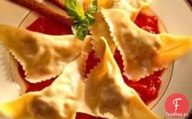 Ravioles de Pollo con Queso Fáciles
