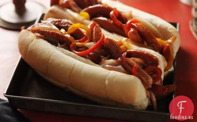 Sándwiches de Salchichas con Gusanos