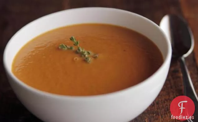 Sopa de Zanahoria y Tomillo con Crema