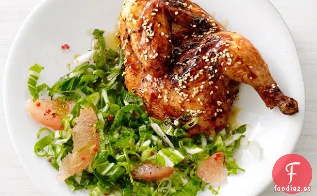 Gallinas Teriyaki con Col China