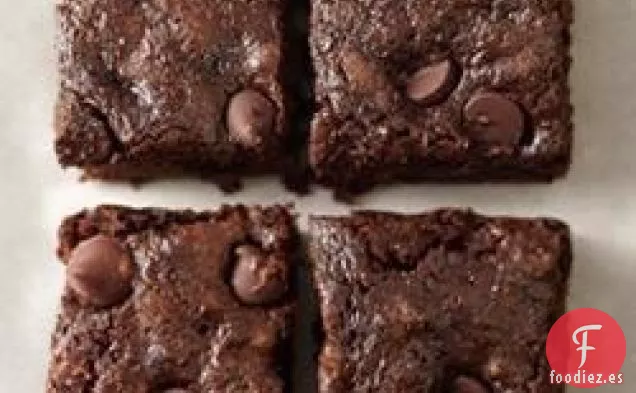 Brownies Integrales de Calabacín con Chocolate Negro y Trigo