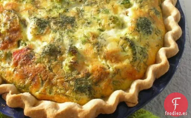Pastel De Brócoli Y Huevo De Jamón