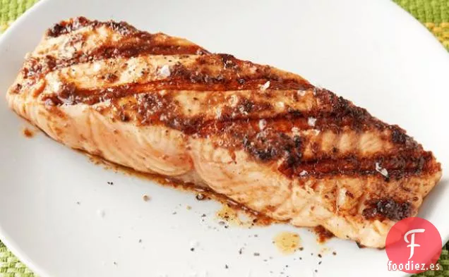 Salmón con Vinagreta de Oliva