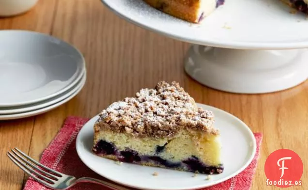 Pastel de Miga de Arándanos