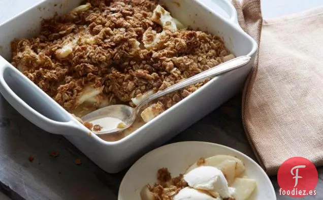 Crumble de Pera y Jengibre