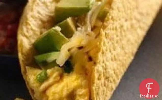 Tacos de Desayuno con Huevo Y Queso