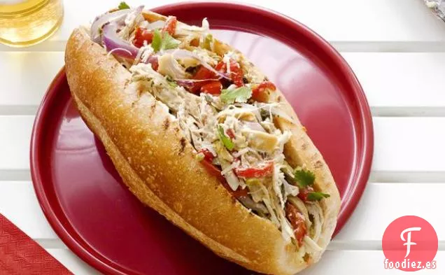 Sándwiches de Puerta Trasera de Pollo y Tequila