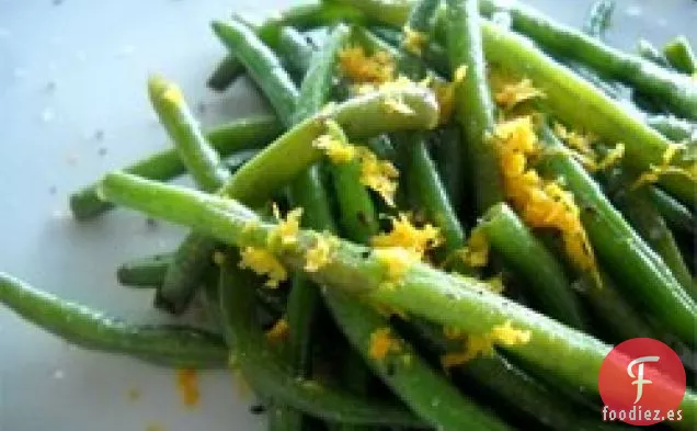 Judías Verdes Con Aceite De Oliva De Naranja