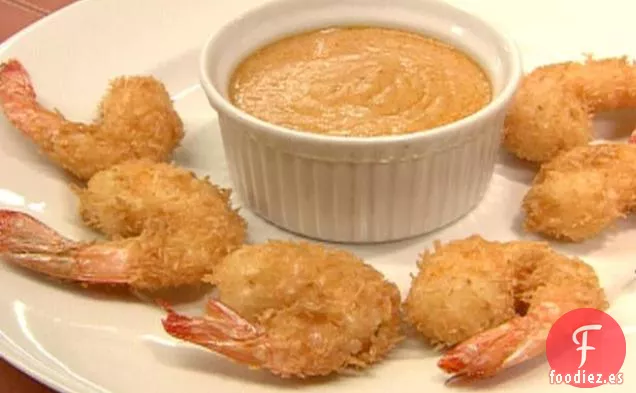 Camarones de Coco con Salsa de Curry Rojo