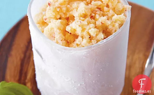 Hielo de Melocotón y Albahaca