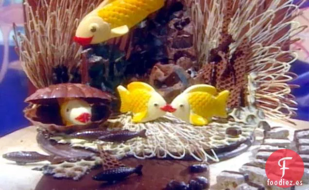 Paisaje Marino de Chocolate