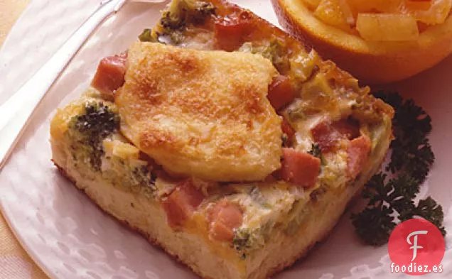 Estratos de Jamón y Brócoli