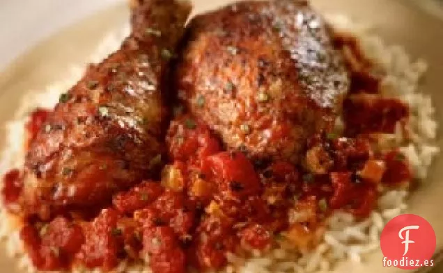 Pollo Guisado al Estilo Griego