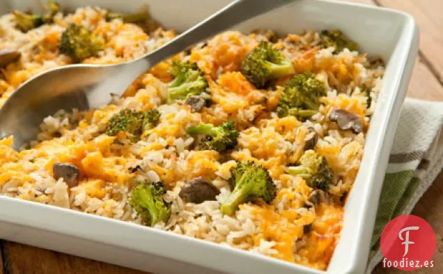 Cazuela De Brócoli, Arroz Y Queso