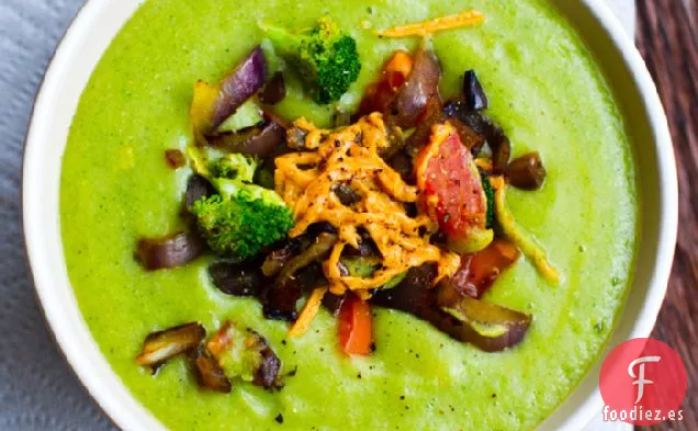 Sopa de Brócoli de Patata Cargada de Queso