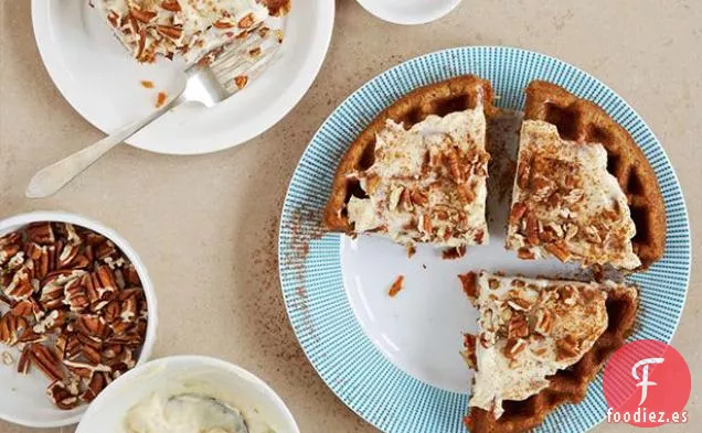 Pastel de Zanahoria Waffled