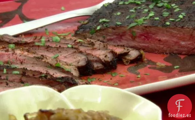 Filete Vertiginoso con Compota de Dátiles y Cebolla