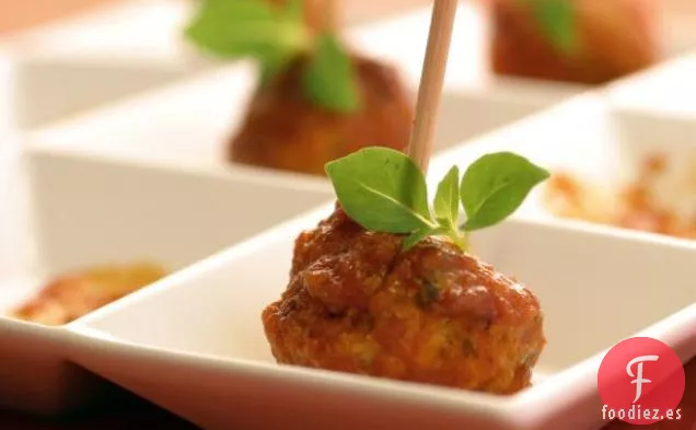 Albóndigas de Cóctel Italianas con Hierbas y Ricotta