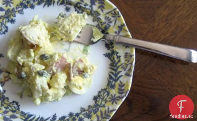 Ensalada De Patata Ligera Con Crema Agria Y Alcaparras
