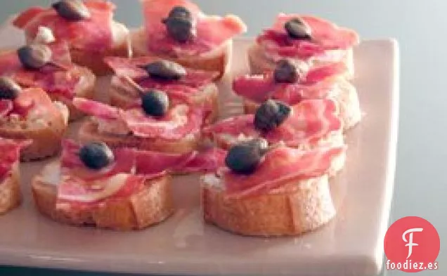 Panceta Y Alcaparras Crostini
