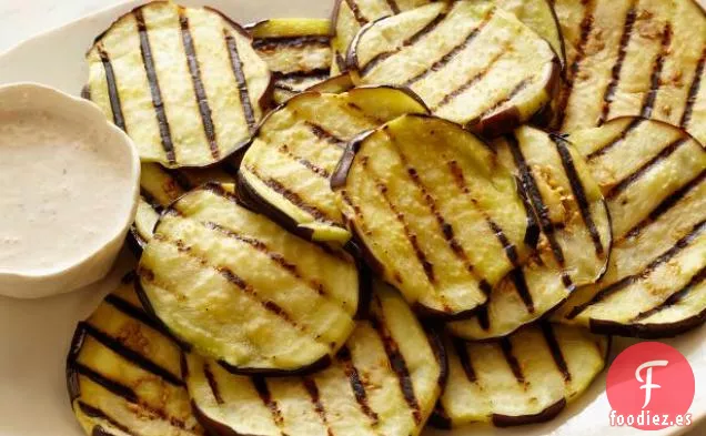 Berenjena A la Parrilla Con Yogur y Menta