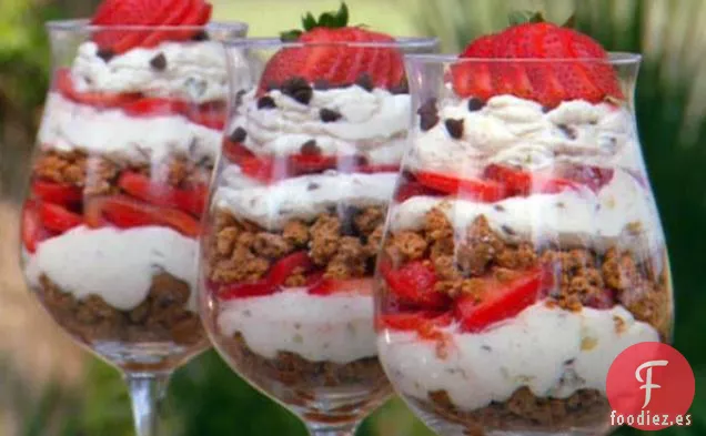 Parfaits de Cannoli de Fresa