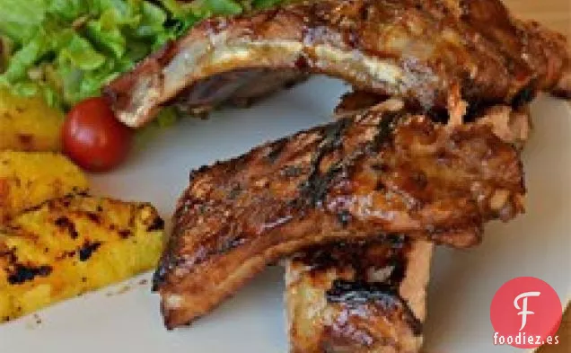 Cerveza de Raíz y Costillas Glaseadas de Sésamo