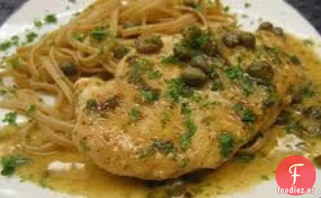 Pechugas De Pollo En Salsa De Crema De Alcaparras