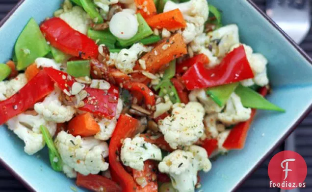 Pimientos Rojos, Coliflor Y Zanahorias