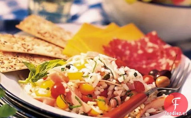 Ensalada de Arroz con Jamón y Tomates