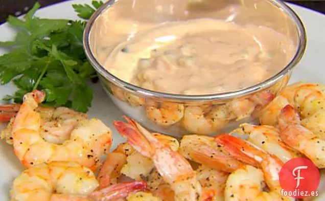 Camarones Asados con Aderezo de Mil Islas