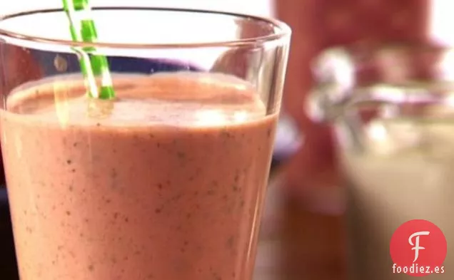 Enfriador de Yogur de Fresa y Albahaca-Lassi