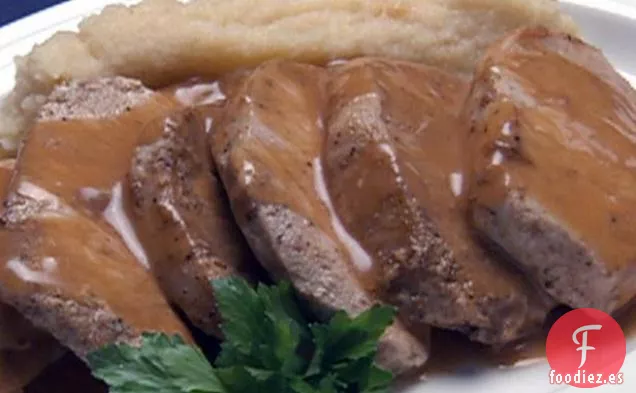 Chuletas de Cerdo con Compota de Manzana