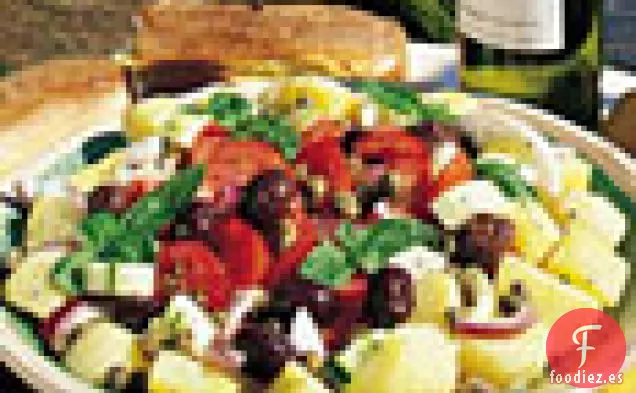 Ensalada de Papas con Aceitunas, Tomates y Alcaparras