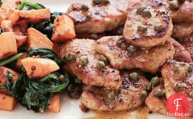 Medallones De Cerdo Con Salsa De Naranja