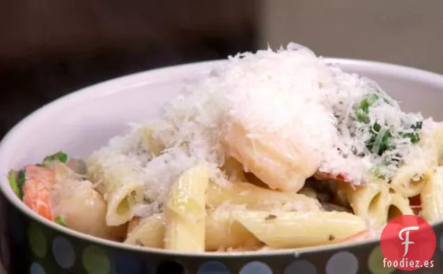 Pasta de Camarones y Champiñones de la Empresa