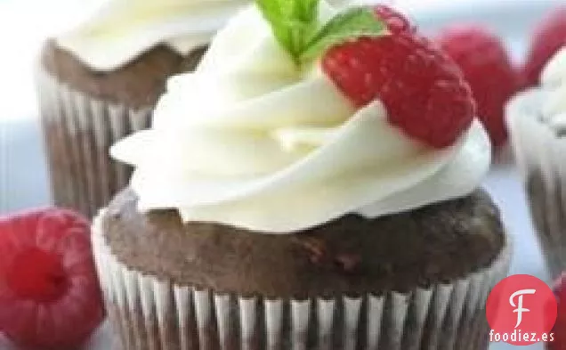 Cupcakes de Calabacín y Frambuesa