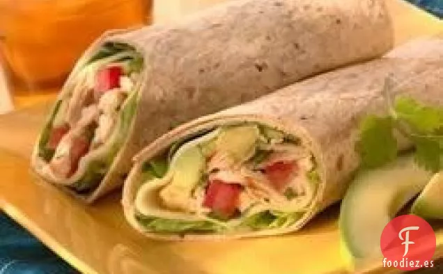 Envolturas de Pollo, Aguacate y Provolone