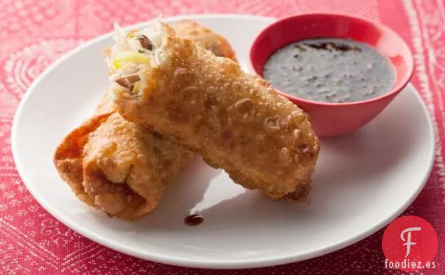 Rollitos de Primavera de Champiñones y Puerros