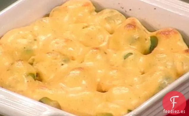Coles de Bruselas en Salsa de Queso