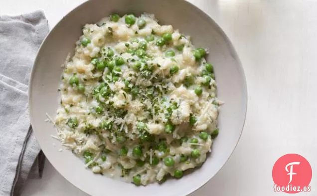 Risotto con Yogur y Guisantes