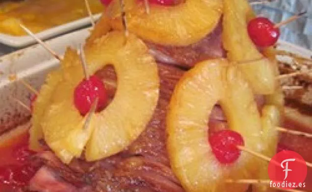 Jamón al Horno con Glaseado de Mostaza de Piña