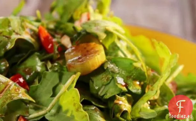 Ensalada Crujiente con Vinagreta de Cacao
